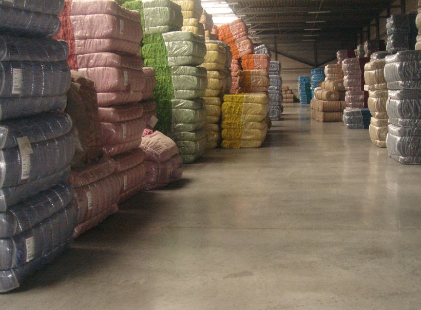 A dyed goods ready for shipment A dyed goods ready for shipment