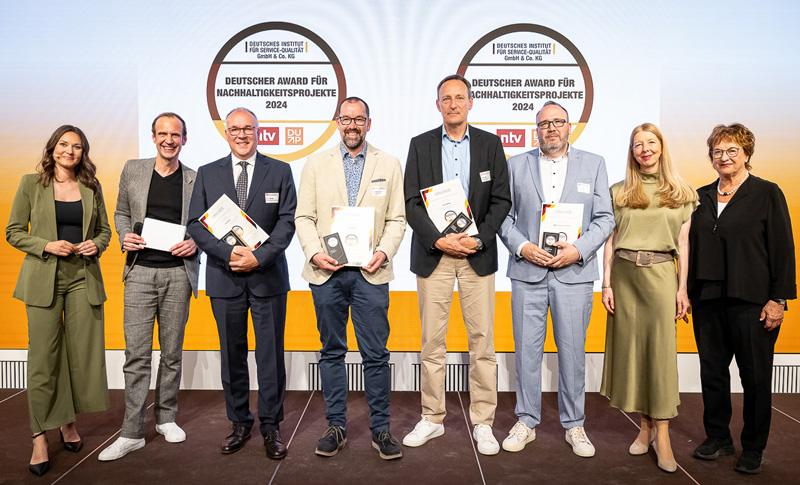 The winners of the Award for Sustainability Projects 2024 in the The winners of the Award for Sustainability Projects 2024 in the
