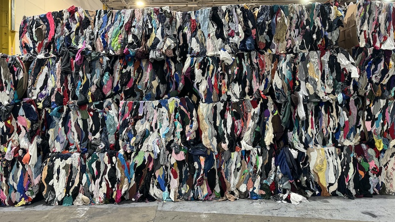 Post-consumer textiles are collected at various locations, including this US charity, and are then sent to sorting centers. (Photo: Business Wire) Post-consumer textiles are collected at various locations, including this US charity, and are then sent to sorting centers. (Photo: Business Wire)