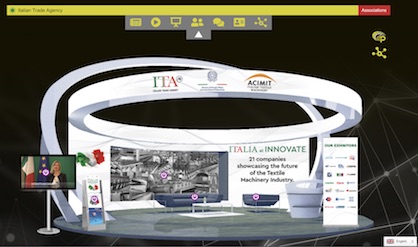ACIMIT booth at INNOVATE Textile & Apparel Virtual Trade Show (c) 2020 WTIN / Screenshot ACIMIT booth at INNOVATE Textile & Apparel Virtual Trade Show (c) 2020 WTIN / Screenshot