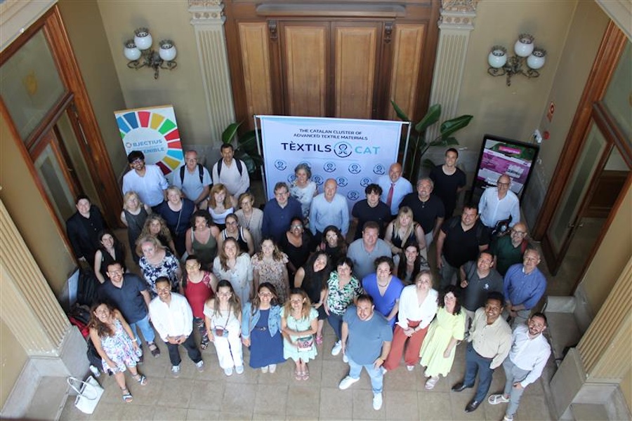 Final event – group photo with participants. On 26 June 2025, the final event took place in Terrassa under the motto ‘Textile Talent & Innovation’ with highlights from the AddTex and xBuild-EU projects. © 2025 IVGT Final event – group photo with participants. On 26 June 2025, the final event took place in Terrassa under the motto ‘Textile Talent & Innovation’ with highlights from the AddTex and xBuild-EU projects. © 2025 IVGT