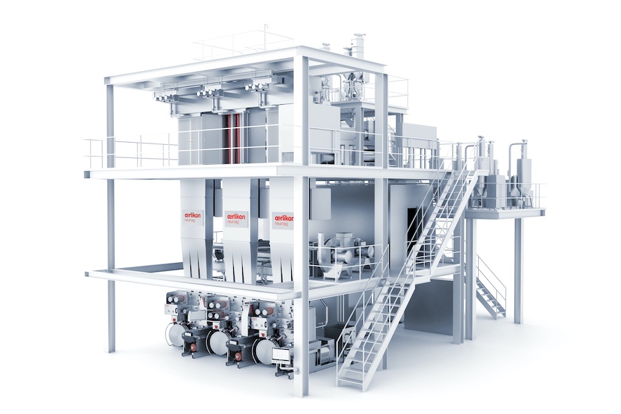 The BCF S8 system from Barmag’s product brand Oerlikon Neumag offers high productivity and expands the product portfolio to a level that can survive in a constantly changing market © 2025 Barmag The BCF S8 system from Barmag’s product brand Oerlikon Neumag offers high productivity and expands the product portfolio to a level that can survive in a constantly changing market © 2025 Barmag