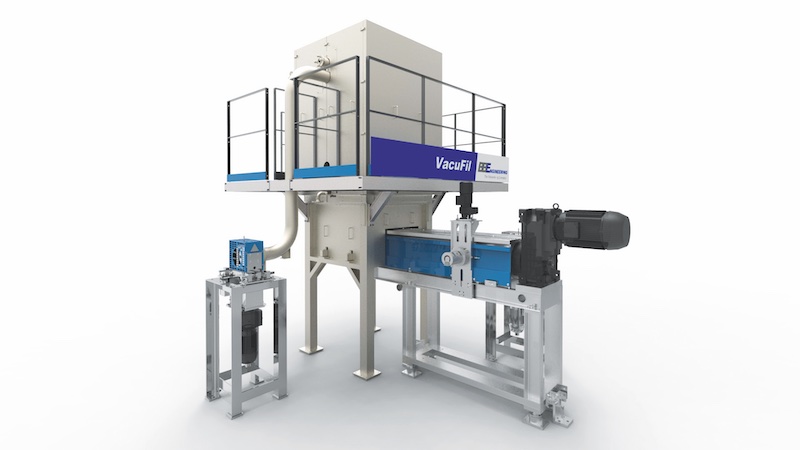 The VacuFil® system from BB Engineering recycles post-consumer and post-production polyester waste © 2025 Barmag The VacuFil® system from BB Engineering recycles post-consumer and post-production polyester waste © 2025 Barmag