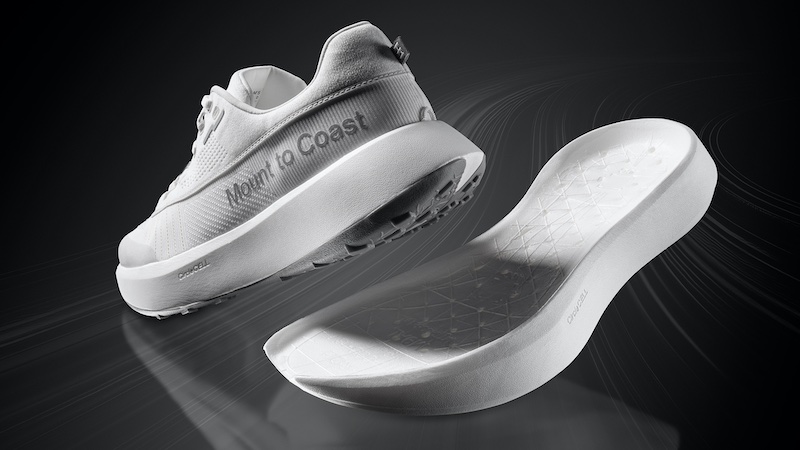 The midsole CircleCELL™ is based on ecoflex® BMB, which supports Mount to Coast in increasing the use of renewable feedstocks in its foaming process while preserving the characteristics performance shoes require © 2024 Photo: BASF 2024 The midsole CircleCELL™ is based on ecoflex® BMB, which supports Mount to Coast in increasing the use of renewable feedstocks in its foaming process while preserving the characteristics performance shoes require © 2024 Photo: BASF 2024