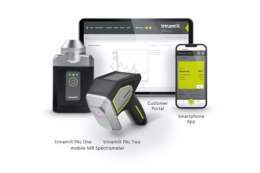 Handheld NIR-spectrometers and cloud-based data analysis for on-the-spot plastics identification from trinamiX © 2025 trinamiX GmbH