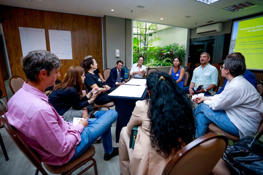 Attendees of Better Cotton’s Multistakeholder Dialogue during an interactive session. © 2025 Photo credit: Better Cotton / Bárbarah Queiroz.
