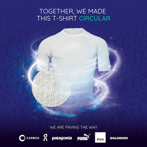 For the first time, a piece of clothing is made entirely from complex textile waste: mixed blends, treatments and dyes © 2024 CARBIOS For the first time, a piece of clothing is made entirely from complex textile waste: mixed blends, treatments and dyes © 2024 CARBIOS