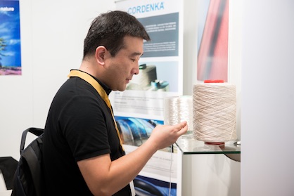 Yarn at Cinte Techtextil (c) 2020 Messe Frankfurt