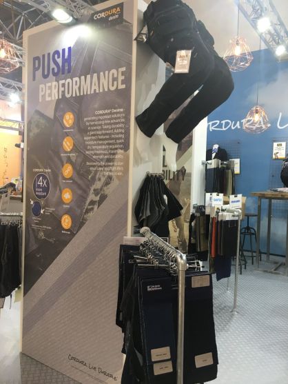 CORDURA at A+A Show in Düsseldorf showcasing the latest CORDURA® brand innovations for work gear. (c) 2017 CORDURA CORDURA at A+A Show in Düsseldorf showcasing the latest CORDURA® brand innovations for work gear. (c) 2017 CORDURA