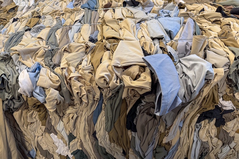 Apparel waste bales for shipping © 2024 Debrand Apparel waste bales for shipping © 2024 Debrand