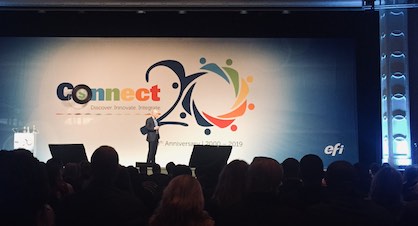 Efi CEO Bill Muir at EFI Connect 2019 (c) 2019 EFI Efi CEO Bill Muir at EFI Connect 2019 (c) 2019 EFI