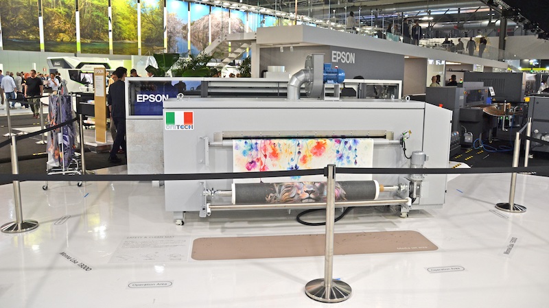 Epson digital textile printer presentation at ITMA 2023 © 2024 TexData International Epson digital textile printer presentation at ITMA 2023 © 2024 TexData International