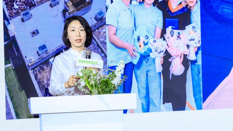 Ms. Helen Chen, General Manager of Esquel China © 2024 GREENEXT Ms. Helen Chen, General Manager of Esquel China © 2024 GREENEXT