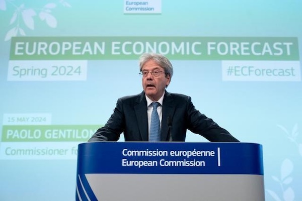 Press conference by Paolo Gentiloni, European Commissioner, on the Spring 2024 Economic Forecast © 2024 European Commission Press conference by Paolo Gentiloni, European Commissioner, on the Spring 2024 Economic Forecast © 2024 European Commission