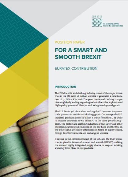 EURATEX position paper on the Brexit EURATEX position paper on the Brexit
