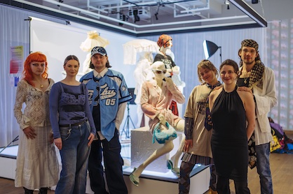 Design collective The Patchwork Family presenting their garments in the Fashion for Good Museum © Photographer Elzo Bonam Design collective The Patchwork Family presenting their garments in the Fashion for Good Museum © Photographer Elzo Bonam