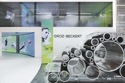Presentation of the Groz-Beckert carding division at ITMA 2019 (c) 2019 Groz-Beckert Presentation of the Groz-Beckert carding division at ITMA 2019 (c) 2019 Groz-Beckert