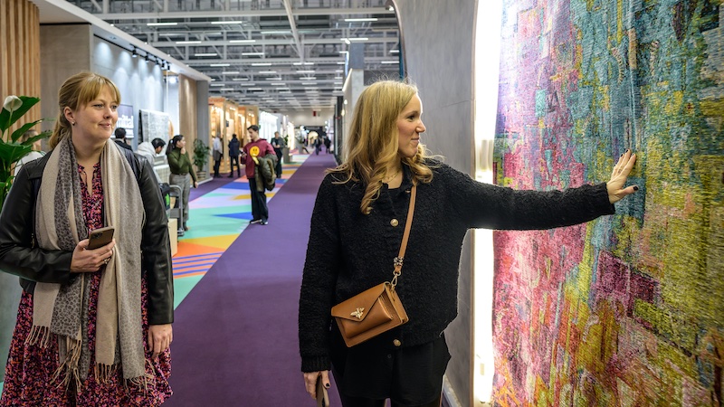 The Carpets & Rugs section, introduced last year, has attracted a great deal of interest Photo: Messe Frankfurt / Pietro Sutera © 2024 The Carpets & Rugs section, introduced last year, has attracted a great deal of interest Photo: Messe Frankfurt / Pietro Sutera © 2024
