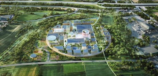 IPAI Campus: By the end of 2027, the first buildings of the AI hotspot, which is unique in Europe, will be ready for occupancy and will become the home of the community on 23 hectares. © Ipai IPAI Campus: By the end of 2027, the first buildings of the AI hotspot, which is unique in Europe, will be ready for occupancy and will become the home of the community on 23 hectares. © Ipai