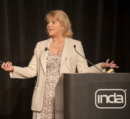 Kit Yarrow gave the opening speech (c) 2018 INDA Kit Yarrow gave the opening speech (c) 2018 INDA