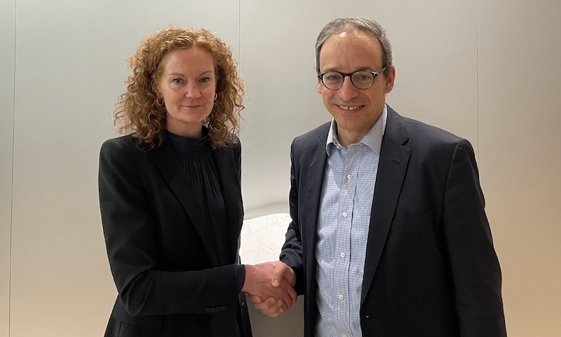 Therese Premier-Andersson (TMAS) and Christian Schindler (ITMF) © 2024 ITMF Therese Premier-Andersson (TMAS) and Christian Schindler (ITMF) © 2024 ITMF