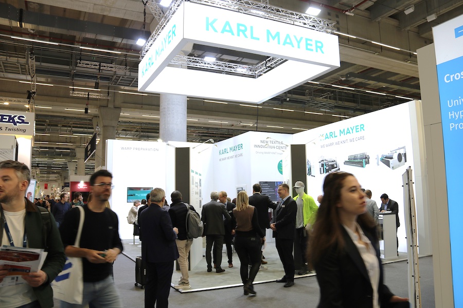 KARL MAYER booth at Techtextil 2026 © 2026 KARL MAYER