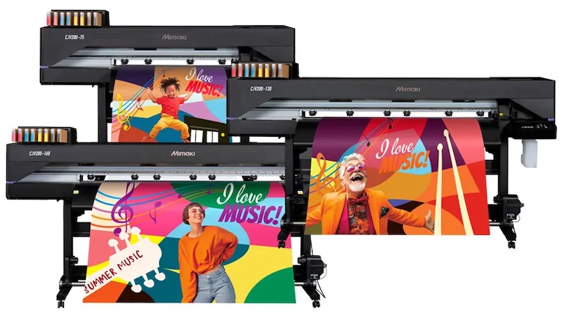 The CJV200-75 is one of the latest innovations from Mimaki’s print and cut, eco-solvent CJV200 Series © 2024 Mimaki The CJV200-75 is one of the latest innovations from Mimaki’s print and cut, eco-solvent CJV200 Series © 2024 Mimaki