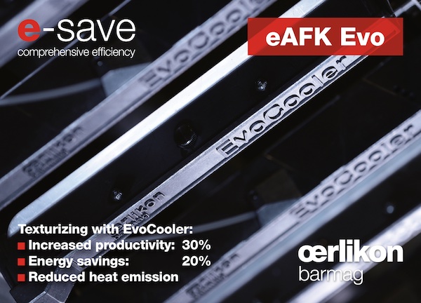 Compared to standard DTY machines, the Oerlikon Barmag eAFK Evo offers 30 % higher productivity with 20 % less energy consumption per kilogram of textured yarn thanks to its innovative EvoCooler, among other things © 2024 Oerlikon Compared to standard DTY machines, the Oerlikon Barmag eAFK Evo offers 30 % higher productivity with 20 % less energy consumption per kilogram of textured yarn thanks to its innovative EvoCooler, among other things © 2024 Oerlikon