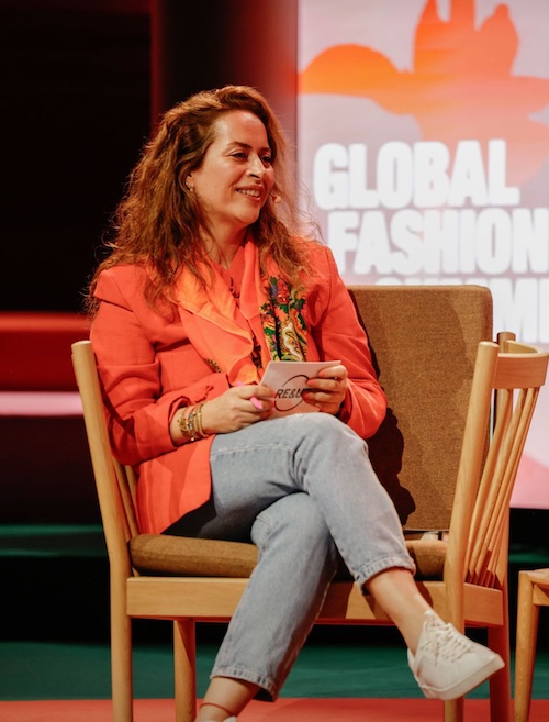 Ebru Özkücük Guler at Global Fashion Summit © 2025 RE&UP Ebru Özkücük Guler at Global Fashion Summit © 2025 RE&UP