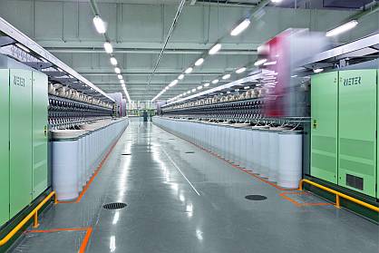 Factory with Rieter spinning machines (c) 2021 Rieter