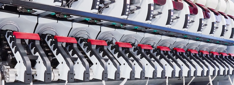 The Autoairo 11 air-spinning machine from Saurer delivers perfect Belairo yarns for piqué knits. © 2024 Saurer The Autoairo 11 air-spinning machine from Saurer delivers perfect Belairo yarns for piqué knits. © 2024 Saurer
