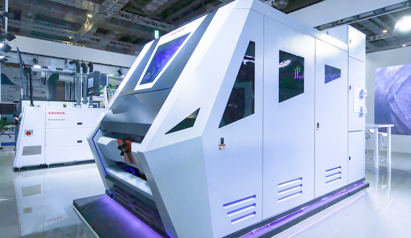 At ITMA Asia 2024: Brand-new high performance card Autocard SC8 with 4,8 m2 carding area © 2024 Saurer At ITMA Asia 2024: Brand-new high performance card Autocard SC8 with 4,8 m2 carding area © 2024 Saurer