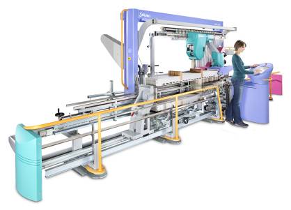Stäubli SAFIR-S60 automatic drawing-in machine with operator Stäubli SAFIR-S60 automatic drawing-in machine with operator