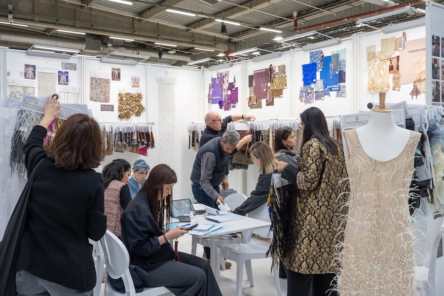 Booth on TexWorld Paris © 2026 Messe Frankfurt