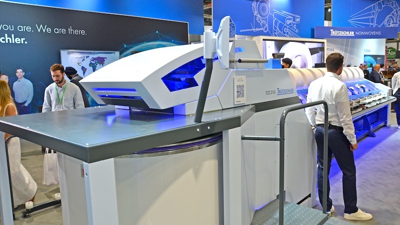 Presentation of the Trützschler TCO 21XL at ITMA 2023 © 2024 TexData International Presentation of the Trützschler TCO 21XL at ITMA 2023 © 2024 TexData International