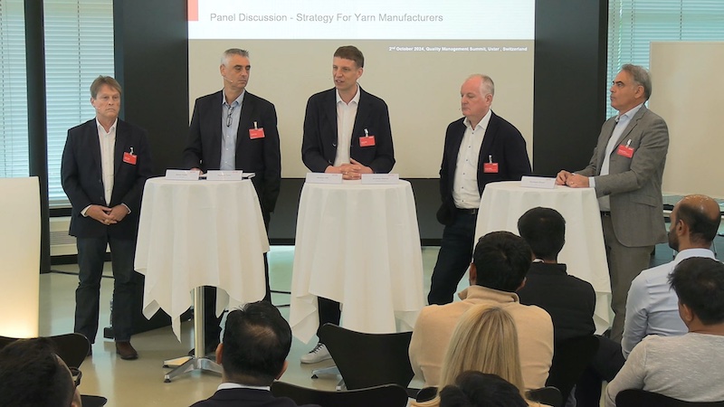 An expert panel discusses yarn production from recycled material © 2025 Uster An expert panel discusses yarn production from recycled material © 2025 Uster