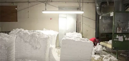 Photo of White Textile Waste, Provided by Giotex Photo of White Textile Waste, Provided by Giotex