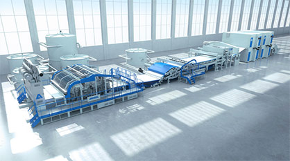 New neXline wetlace CP to produce pulp-based biodegradable wipes © ANDRITZ New neXline wetlace CP to produce pulp-based biodegradable wipes © ANDRITZ