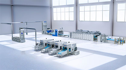 neXline airlay for the production of durable nonwovens dedicated to automotive, building insulation and mattress end-uses © ANDRITZ neXline airlay for the production of durable nonwovens dedicated to automotive, building insulation and mattress end-uses © ANDRITZ