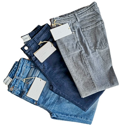 Closed outifts made with ReSolve
collection by Candiani Denim using
ROICA™ V550 © 2023 Candiani Denim Closed outifts made with ReSolve
collection by Candiani Denim using
ROICA™ V550 © 2023 Candiani Denim