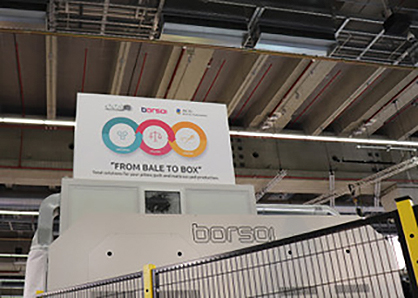ACG Kinna, Borsoi and CCS are pooling their know-how for the provision of completely automated lines under the motto ‘From Bale to Box’. (c) 2019 AWOL ACG Kinna, Borsoi and CCS are pooling their know-how for the provision of completely automated lines under the motto ‘From Bale to Box’. (c) 2019 AWOL
