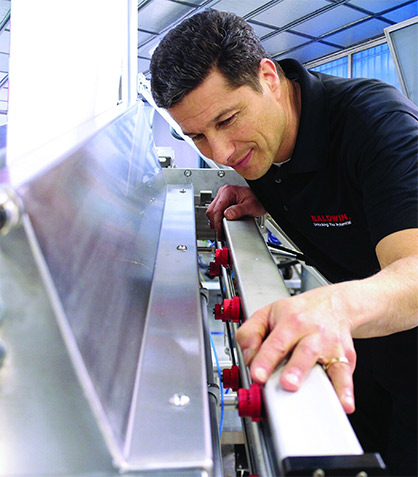Baldwin’s TexCoat G4 precision spray system produces ideal results in fabric finishing, because the exact required amount of water and chemistry is always applied. © 2020 Baldwin Baldwin’s TexCoat G4 precision spray system produces ideal results in fabric finishing, because the exact required amount of water and chemistry is always applied. © 2020 Baldwin
