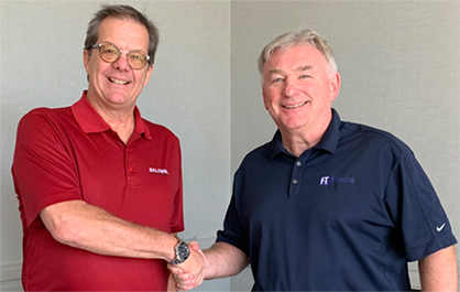 Baldwin’s Rick Stanford and Fi-Tech’s Ian Mills kick off partnership with a handshake © 2022 Baldwin