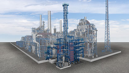3D graphic of the world’s first demonstration plant for large-scale electrically heated steam cracker furnaces in Ludwigshafen. © 2022 BASF 3D graphic of the world’s first demonstration plant for large-scale electrically heated steam cracker furnaces in Ludwigshafen. © 2022 BASF