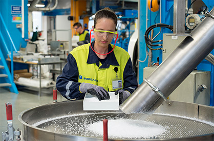 Borealis employee working on large compounding line in Linz, Austria © 2020 Borealis Borealis employee working on large compounding line in Linz, Austria © 2020 Borealis