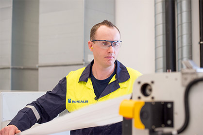 Borealis meltblown and spunbond PP grades are in fact listed as reference grades at leading machine suppliers. Photo: © Borealis