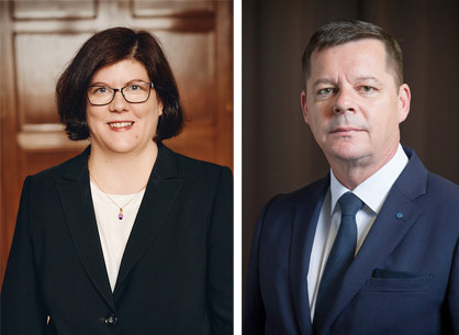 Stephanie Silber (left) and Jens D. Lukaczik
(right) © Bremen Cotton Exchange. Stephanie Silber (left) and Jens D. Lukaczik
(right) © Bremen Cotton Exchange.