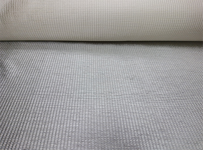 Hybrid textile produced from a hybrid yarn. Photo: DITF Hybrid textile produced from a hybrid yarn. Photo: DITF
