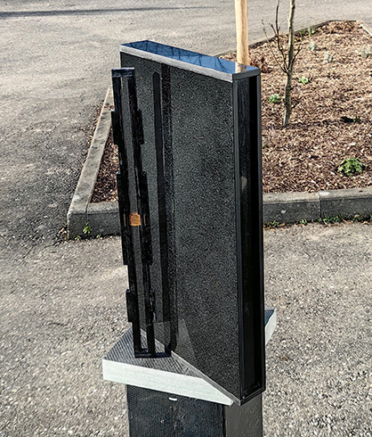 Fully assembled wall element. Photo. DITF Fully assembled wall element. Photo. DITF