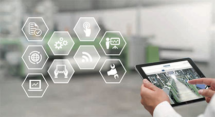 Smartphone, tablet, PC or operating panel: The new DORNIER myDoX® customer portal is the customer’s direct line 4.0 to top level fabric production from anywhere in the world and anytime
(Image: “myDoX”; Source: DORNIER) Smartphone, tablet, PC or operating panel: The new DORNIER myDoX® customer portal is the customer’s direct line 4.0 to top level fabric production from anywhere in the world and anytime
(Image: “myDoX”; Source: DORNIER)